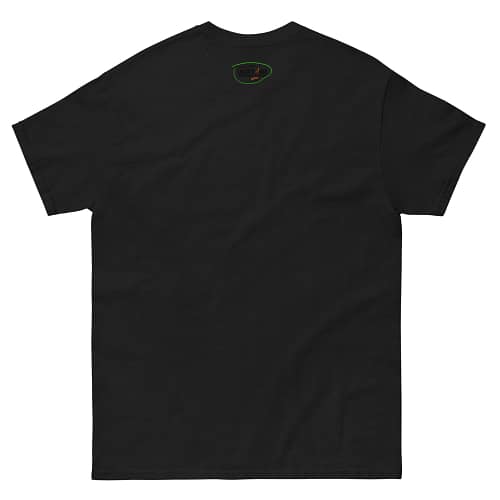 Black DESIGNER T-shirt neon - back