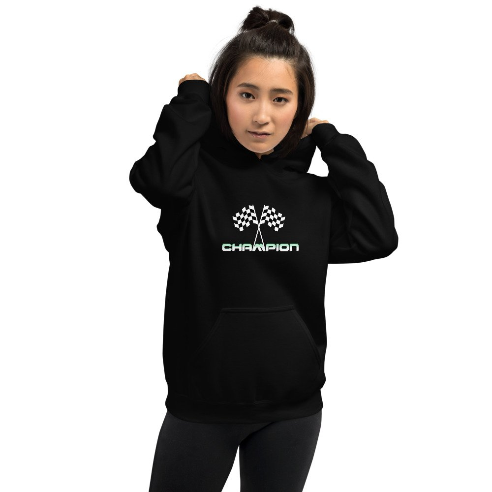 girls black champion hoodie