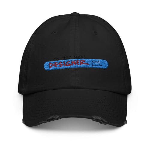 Black DESIGNER cap