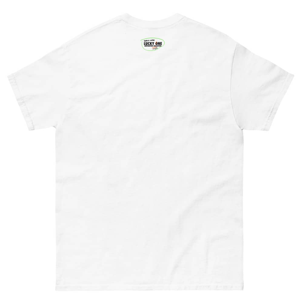 White DESIGNER T-shirt neon - back