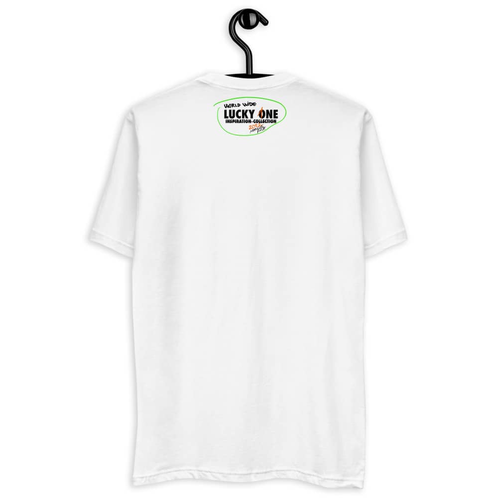 White DESIGNER T-shirt - back